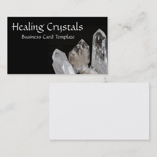 治療の水晶 名刺 (正面/裏面)