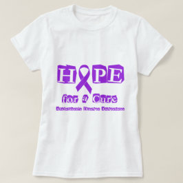 治療の紫色のリボンのAlzheimersの病気のための希望 Tシャツ