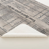 治療の聖なる書物、経典毛布- woodgrain シェルパブランケット (3/4)