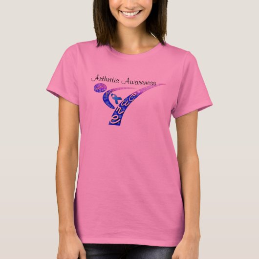 治療の関節炎の認識度のワイシャツのための戦い Tシャツ (正面)