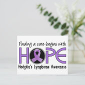 治療はHope 5ホジキンリンパ腫から始まる ポストカード (スタンド正面)