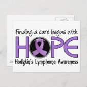 治療はHope 5ホジキンリンパ腫から始まる ポストカード (正面/裏面)