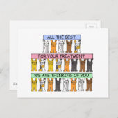 治療を応援するねこ ポストカード (正面/裏面)