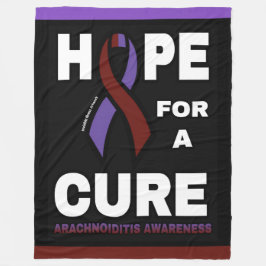 治療を望む…くも膜炎 フリースブランケット