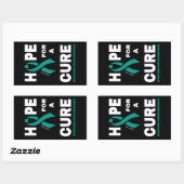 治療を望む…重症筋無力症 長方形シール (シート)