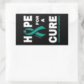 治療を望む…重症筋無力症 長方形シール (バッグ)