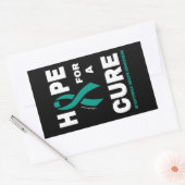 治療を望む…重症筋無力症 長方形シール (封筒)