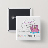 治療を見つけるためにあなたの部分をして下さい! 缶バッジ (正面&裏面)