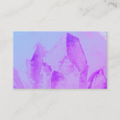 *~*治療エネルギーマッサージのヨガの霊気の水晶 名刺 (正面)