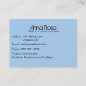 *~*治療エネルギーマッサージのヨガの霊気の水晶 名刺 (裏面)