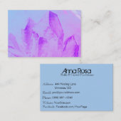 *~*治療エネルギーマッサージのヨガの霊気の水晶 名刺 (正面/裏面)