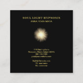 *~*治療エネルギー日曜日の破烈の宇宙星雲の星 スクエア名刺 (裏面)