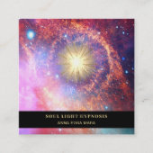*~*治療エネルギー日曜日の破烈の宇宙星雲の星 スクエア名刺 (正面)