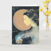 治療エネルギー霊気のブランクの挨拶状 カード (黄色い花)