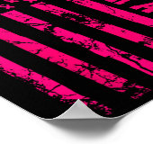 治療乳がんバレーボールのピンク・アメリカン ポスター (角)