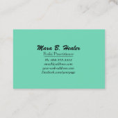 *~*治療師治療エネルギー手の光線 名刺 (裏面)