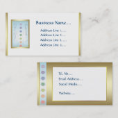 治療手のホリスティックなデザイン 名刺 (正面/裏面)