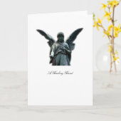 治療手の天使-挨拶状 カード (黄色い花)