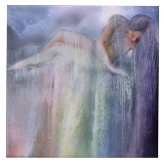 治療水ファインアートのタイル タイル (正面)