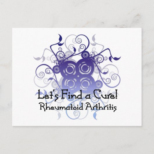 治療法を見つけよう！関節リウマチデザイン1 ポストカード (正面)