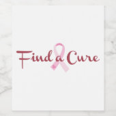 治療法を見つける ワインラベル (シングルラベル)