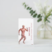 治療用の2等分マッサージセラピスト 名刺 (スタンド正面)