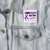 治療用膵臓がん紫色リボン 缶バッジ (インサイチュ)