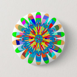 治療色エネルギー: ヒマワリからのインスピレーション 缶バッジ