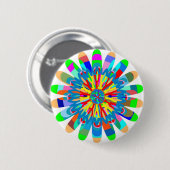 治療色エネルギー: ヒマワリからのインスピレーション 缶バッジ (正面&裏面)