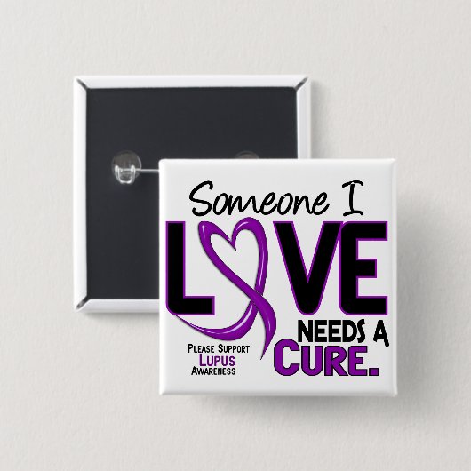 治療2のループスのTシャツ及びギフトを必要とします 缶バッジ (正面&裏面)