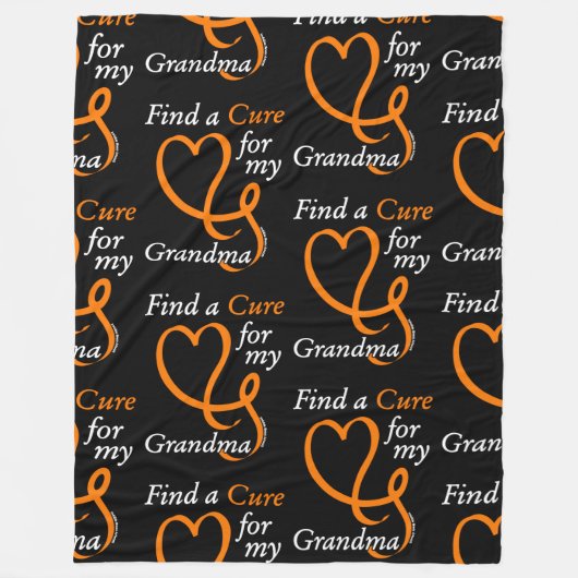 治療/ハート/おばあちゃんの検索…RSD/CRPS フリースブランケット (正面)