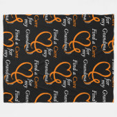 治療/ハート/おばあちゃんの検索…RSD/CRPS フリースブランケット (正面(横))