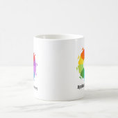 治療-認識度の円のためのりんご コーヒーマグカップ (中央)