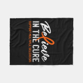 治療Ms多発性硬化症認識度1 フリースブランケット (正面(横))