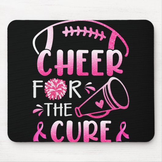 治療Tシャツ用乳がん認識度応援 マウスパッド (正面)