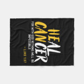 治癒がん小児がん認識度月Suppo フリースブランケット (正面(横))