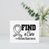 治癒ぜんそく認識度 ポストカード (スタンド正面)