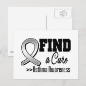 治癒ぜんそく認識度 ポストカード (正面/裏面)