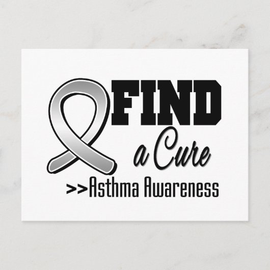 治癒ぜんそく認識度 ポストカード (正面)