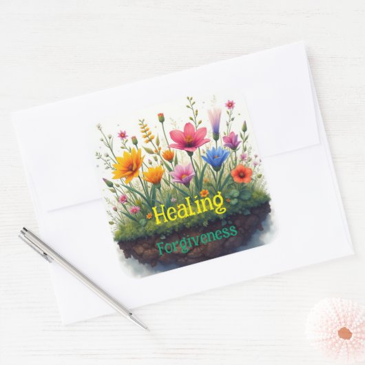 治癒には許しが必要だ スクエアシール (封筒)