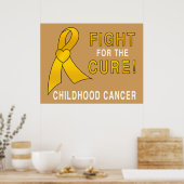治癒のための小児癌の闘い ポスター (キッチン)