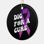治癒のための掘る，乳がん認識度 セラミックオーナメント (左)