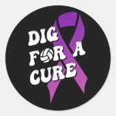 治癒のための掘る,乳がん認識度 ラウンドシール (正面)