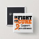 治癒のための闘いにおける多発性硬化症 缶バッジ (正面&裏面)