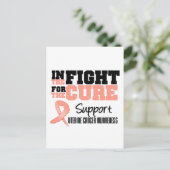 治癒のための闘いにおける子宮がん ポストカード (スタンド正面)