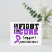 治癒のための闘いにおける膵臓がん ポストカード (スタンド正面)