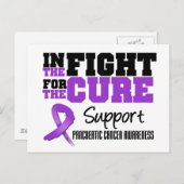 治癒のための闘いにおける膵臓がん ポストカード (正面/裏面)