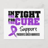 治癒のための闘いにおける膵臓がん ポストカード (正面)