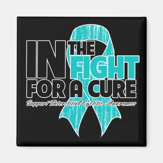 治癒のための闘いの間質性膀胱炎 マグネット (正面)