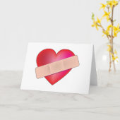 治癒ハート カード (黄色い花)